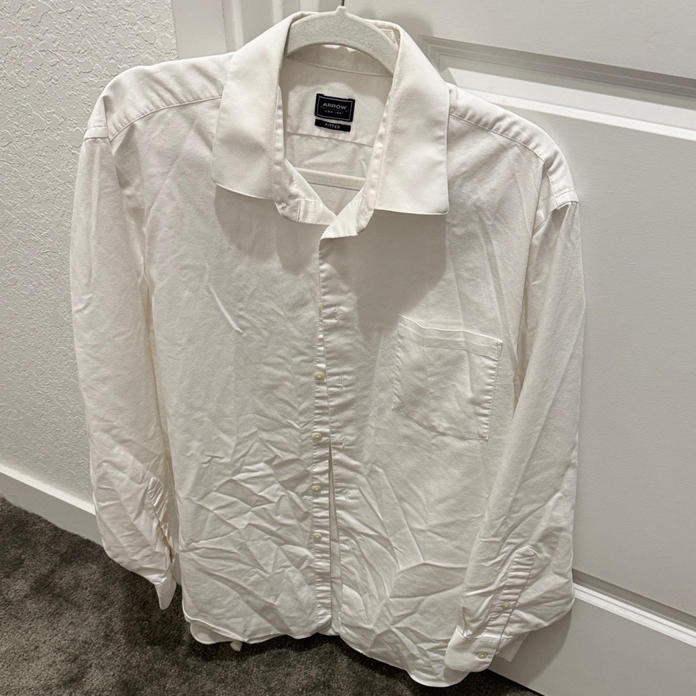 Arrow Men's White Button Down Shirt